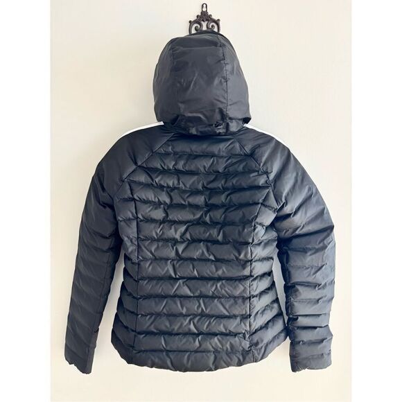 adidas Originals Three Stripe Slim Padded Puffer Jacket, Women’s Size Small, Bla - Picture 10 of 13